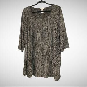 Catherine’s Marled Knit Sweater sz 0X